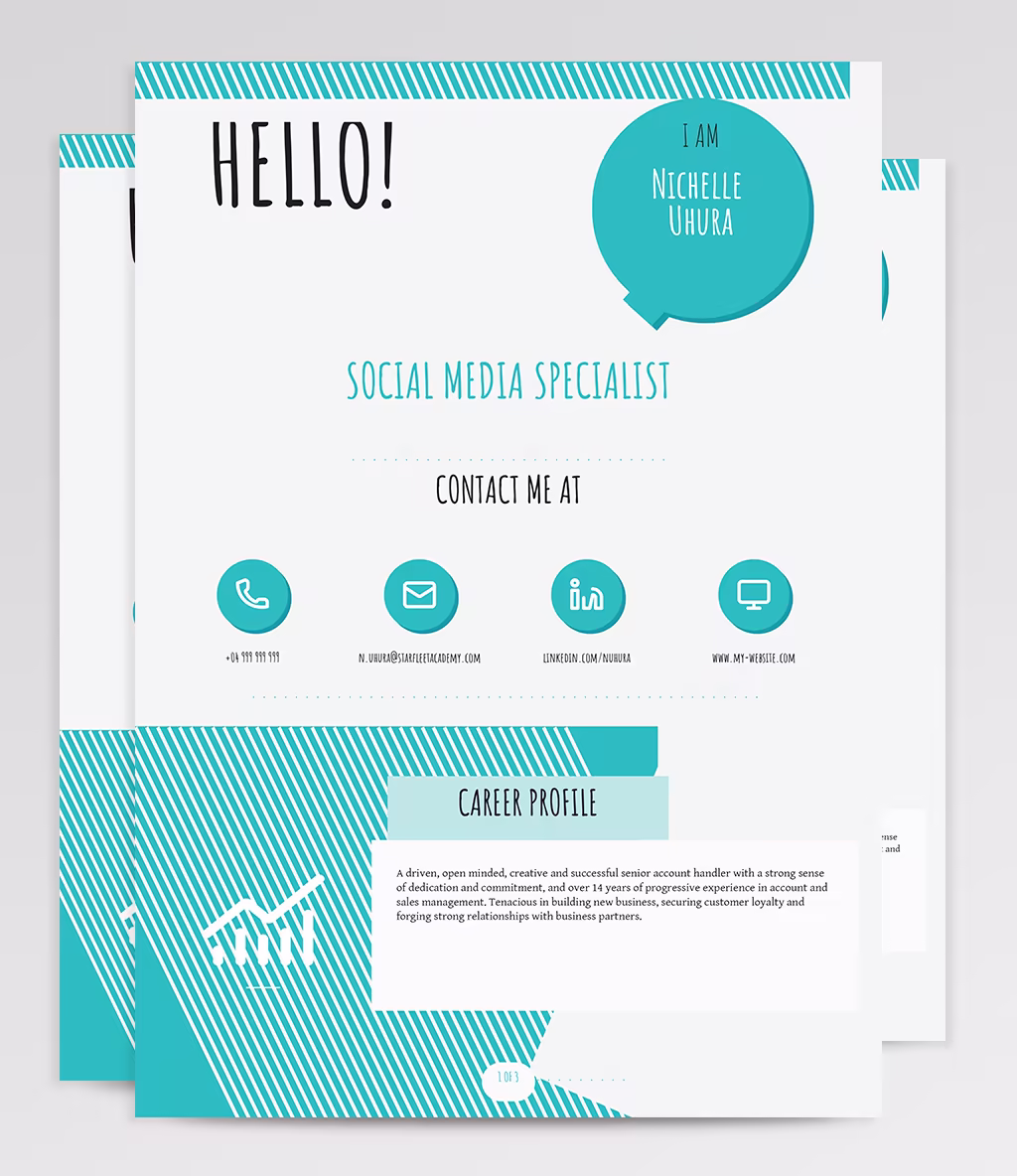 Berenices resume template overview