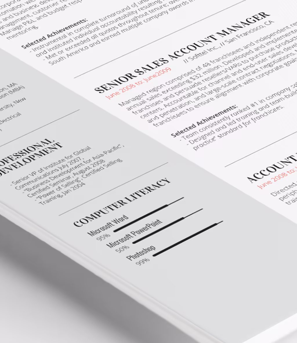 Eguskine resume template skills detail