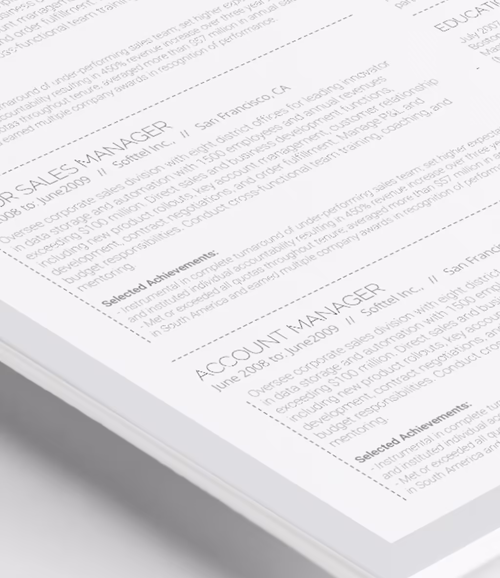 Irisa resume template skills detail