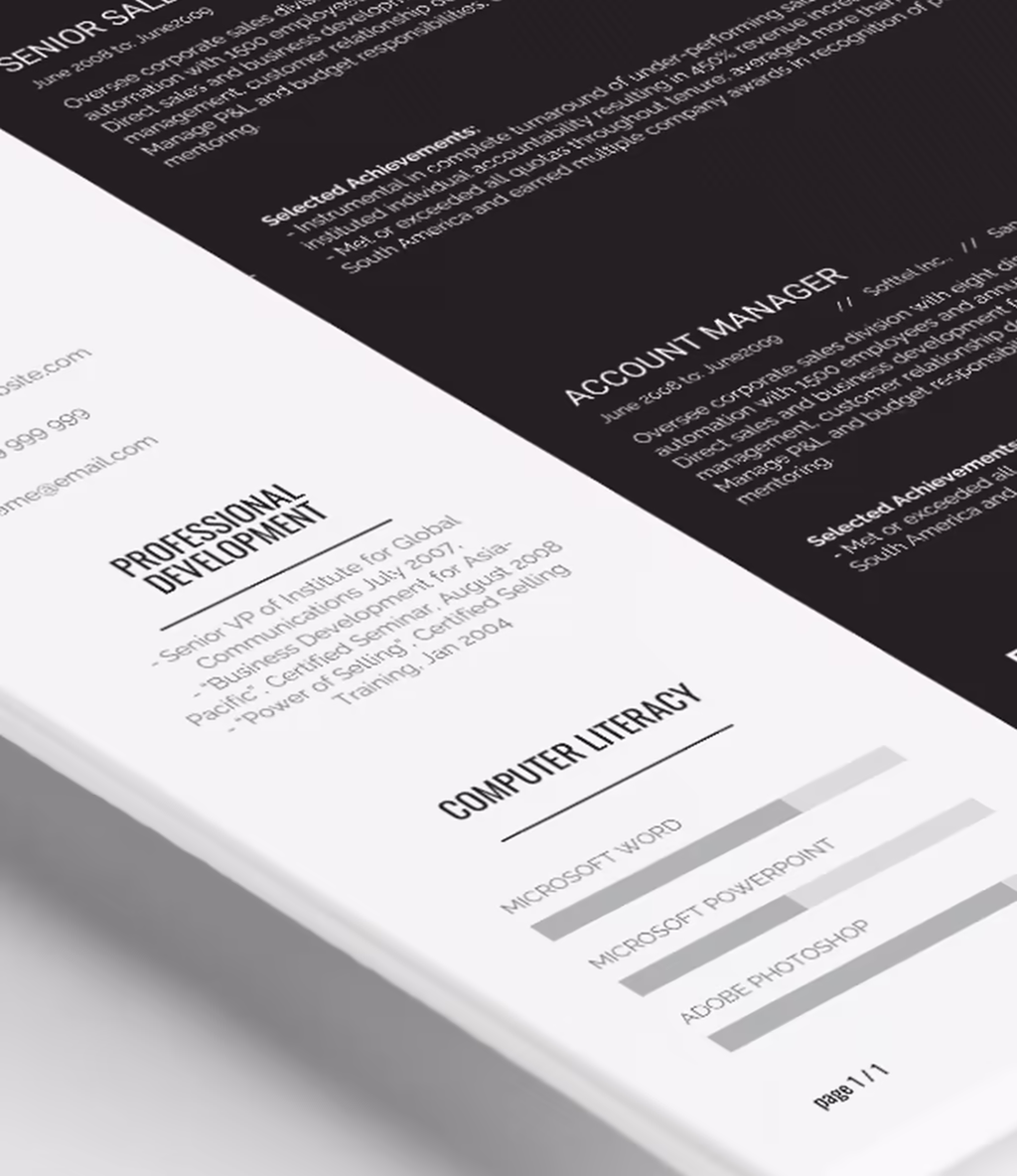 Khalama resume template skills detail