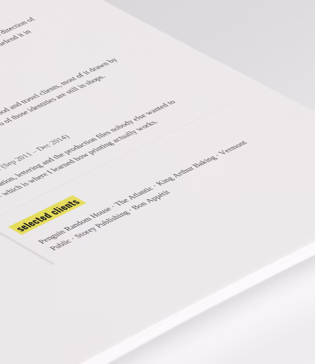 Dorado resume template experience detail