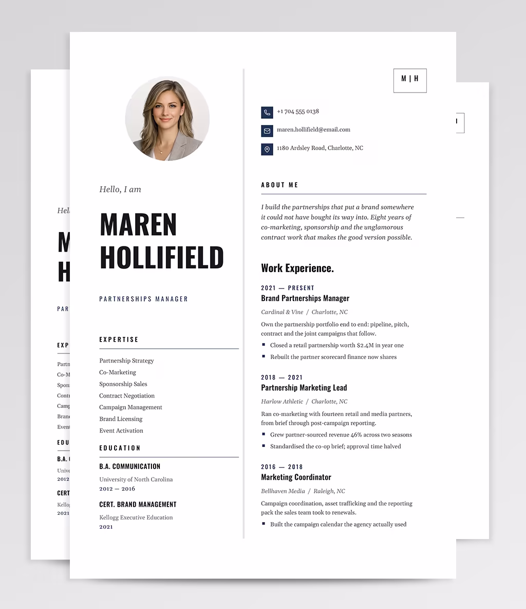 Equuleus resume template overview